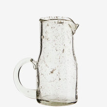 Load image into Gallery viewer, Recycled Bubble Glass Jug with Handle