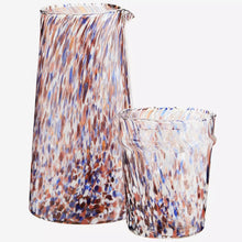 Load image into Gallery viewer, Orange & Blue Mottled Glass Water Jug