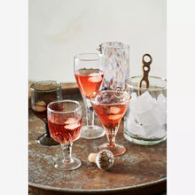 Load image into Gallery viewer, Orange & Blue Mottled Glass Water Jug