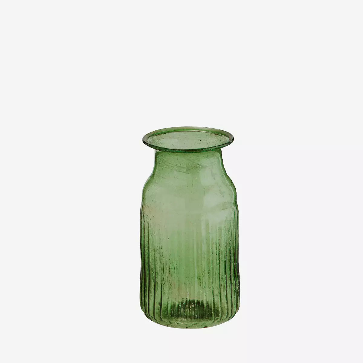 Recycled Green Glass Stem Vase