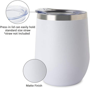 Stainless Steel Thermal Reusable 12oz Coffee Cup