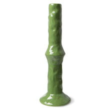 Load image into Gallery viewer, Green Ceramic Candleholder
