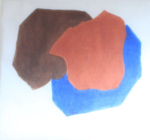 Original Tempera Painting Abstract 9/18 series