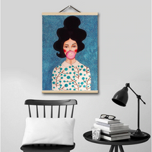 Load image into Gallery viewer, Magnetic Teak / Pine Wood Poster Frame 40cm