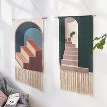 Load image into Gallery viewer, Printed Cotton Tassel Wall Hanging