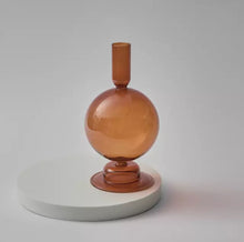 Load image into Gallery viewer, Glass Orb Blown Candlestick