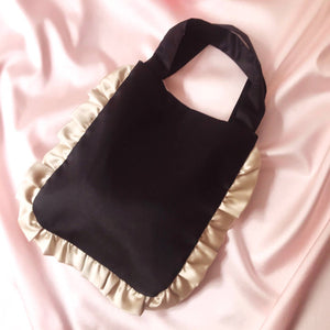 Black & Pink Silk Bag