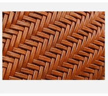 Load image into Gallery viewer, Large Handwoven Tan Leather Shoulder Bag