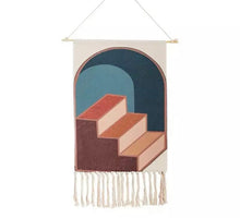 Load image into Gallery viewer, Printed Cotton Tassel Wall Hanging