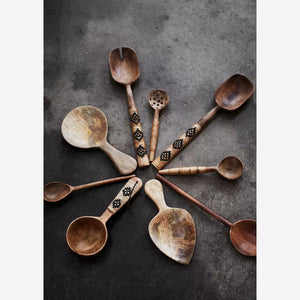 Short Round Wooden Spoon