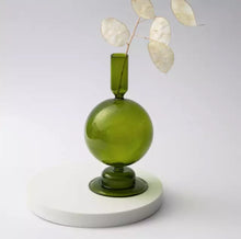 Load image into Gallery viewer, Glass Orb Blown Candlestick