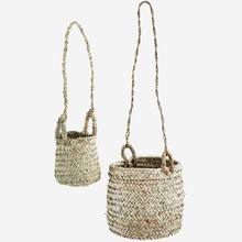 Load image into Gallery viewer, Pair of Hanging Raffia Baskets
