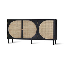 Load image into Gallery viewer, Black Cane Webbing Sideboard Cabinet
