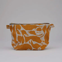 Load image into Gallery viewer, Yellow Creatures Printed Linen Wash Bag
