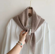 Load image into Gallery viewer, Merino Wool Triangle Scarf
