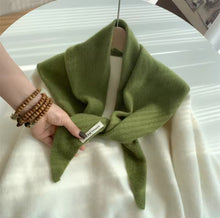 Load image into Gallery viewer, Merino Wool Triangle Scarf
