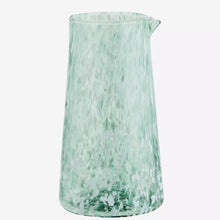 Load image into Gallery viewer, Mint Mottled Glass Water Jug
