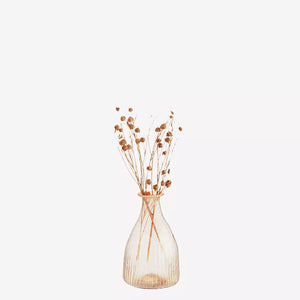 Recycled Peach Glass Stem Vase