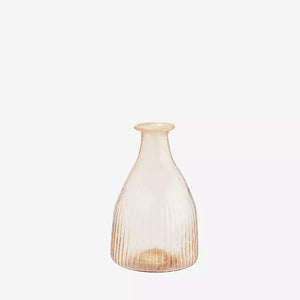 Recycled Peach Glass Stem Vase