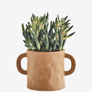 Speckled Stoneware Urn-Handle Planter