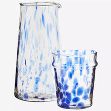 Load image into Gallery viewer, Cobalt Blue Mottled Drinking Glass
