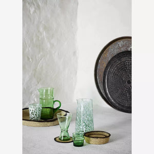 Mint Mottled Drinking Glass