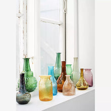 Load image into Gallery viewer, Recycled Green Glass Stem Vase
