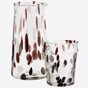 Brown Mottled Drinking Glass