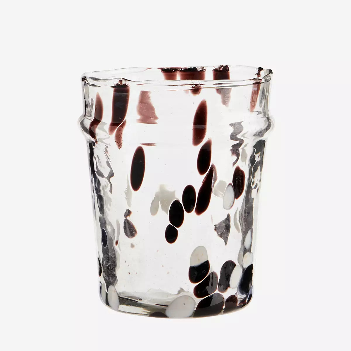 Brown Mottled Drinking Glass