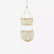 Load image into Gallery viewer, Brass Hanging Wire Egg Storage Baskets
