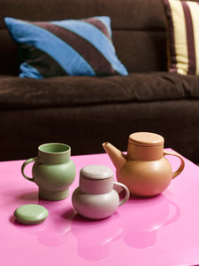 Putty Ceramic Bubble Teapot