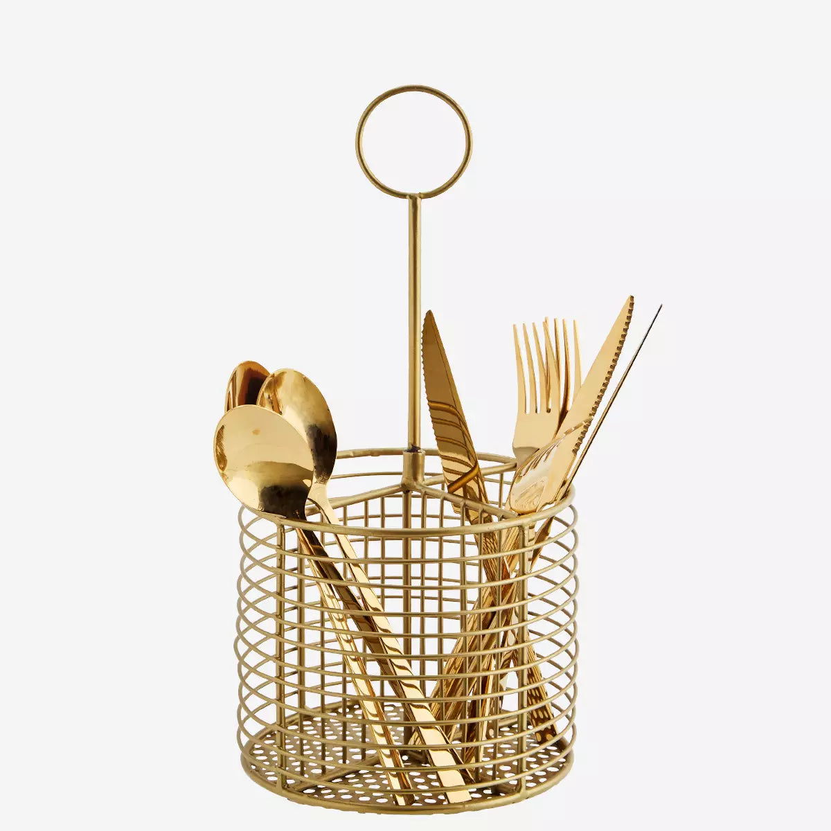 Brass Cutlery Storage Rack