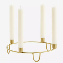 Load image into Gallery viewer, Golden Centerpiece Candle Holder

