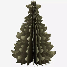 Load image into Gallery viewer, Green Standing Paper Tree Christmas Decoration -S
