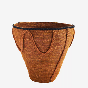 Burnt Orange Woven Seagrass Basket