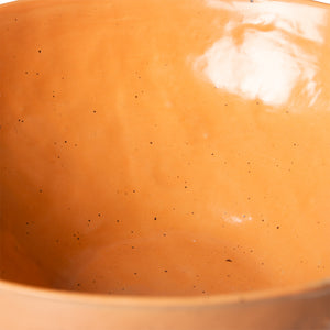 Speckled Tangerine Eggshell Glazed Bowl