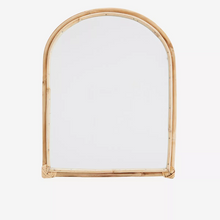 Load image into Gallery viewer, Arch Shaped Bamboo Mirror
