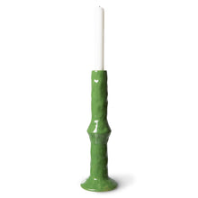Load image into Gallery viewer, Green Ceramic Candleholder
