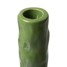 Load image into Gallery viewer, Green Ceramic Candleholder
