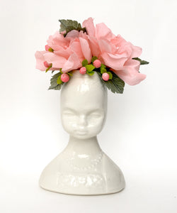 Gloss Porcelain Frida Kahlo Bust Vase