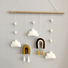 Load image into Gallery viewer, Quilted Rainbow Felt Cot Mobile
