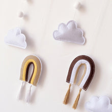 Load image into Gallery viewer, Quilted Rainbow Felt Cot Mobile
