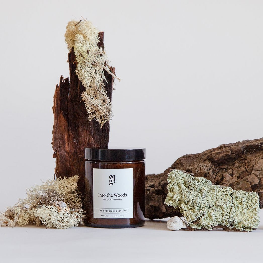 Pine, Bergamot & Clove Scented Candle
