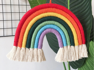 Handwoven Rainbow Wall Hanging