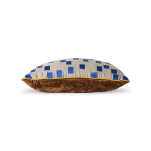 Reversible Velvet & Brush Stroke Cushion