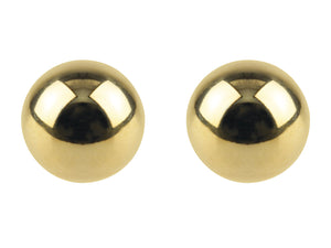 Solid 9ct Gold Ball Stud Earrings