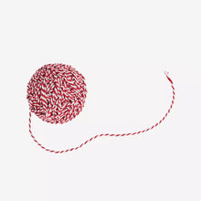Load image into Gallery viewer, Woven Red &amp; White Cotton Twine
