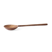 Load image into Gallery viewer, round teak spoon ladle Beautifully shaped hand carved a wooden spoon from HK Living in teak. Ideal for stirring, serving stews &amp; casseroles. hkliving hk living
