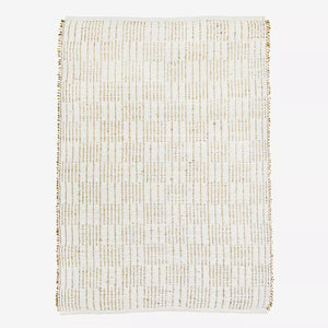 White Cotton & Seagrass Handwoven Rug