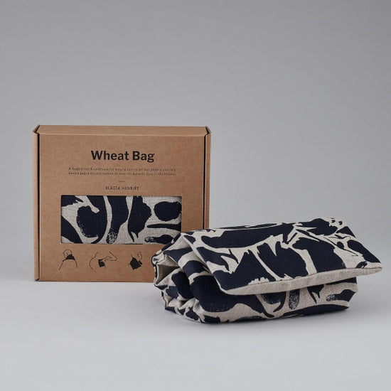 Navy Printed Hot / Cold Wheat Bag